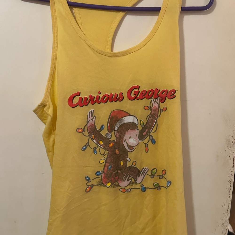 Curious George woman’s racer tank top